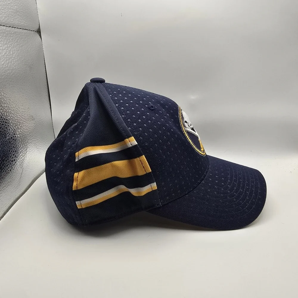Adidas Buffalo Sabres NHL Authentic Collection Climalite Flex Hat Navy S/M